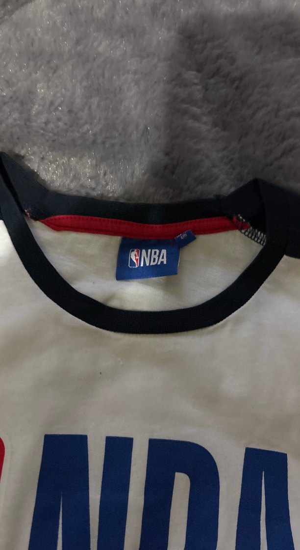 Beyaz NBA Baskılı Erkek Tişört - Görsel 4