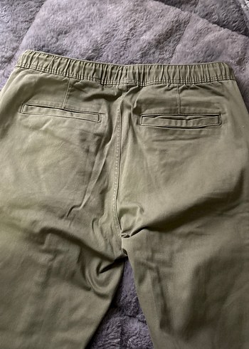 Erkek Kemerli Haki Salaş Jean Pantolon - Görsel 3