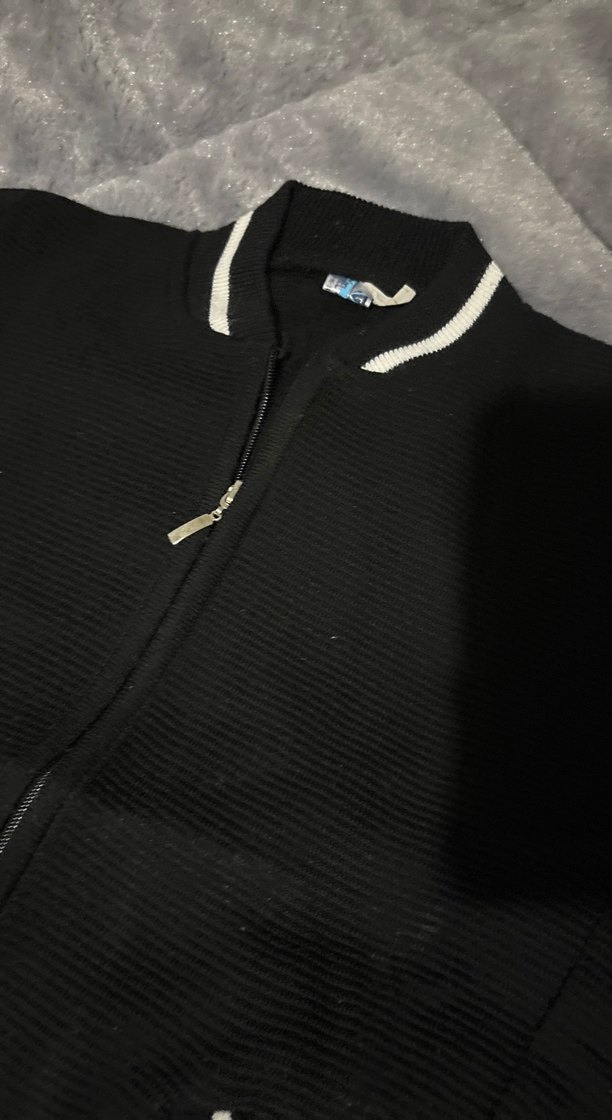 Erkek Siyah Fermuarlı Hırka - Görsel 4