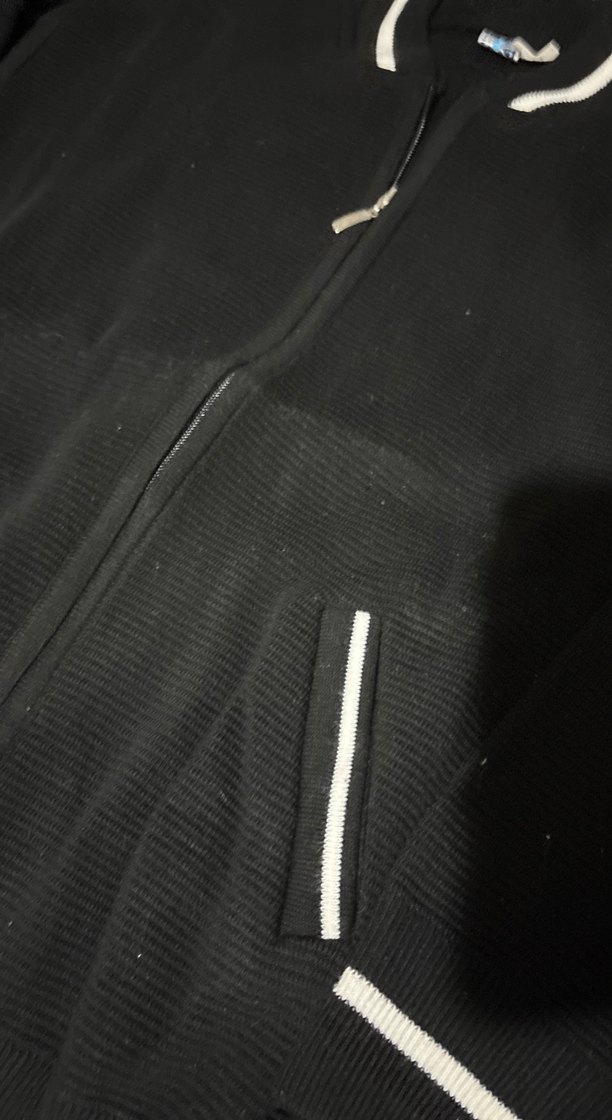 Erkek Siyah Fermuarlı Hırka - Görsel 3