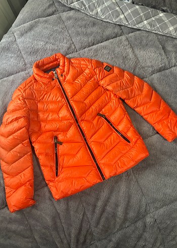 Turuncu Parlak Erkek Kışlık Mont - Görsel 2