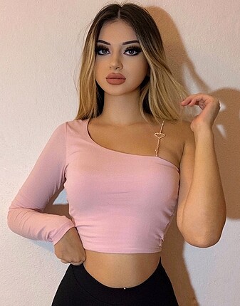 Pembe taşlı crop