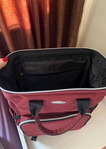 Beden bordo Renk Babymol Bebek Bakım Çantası