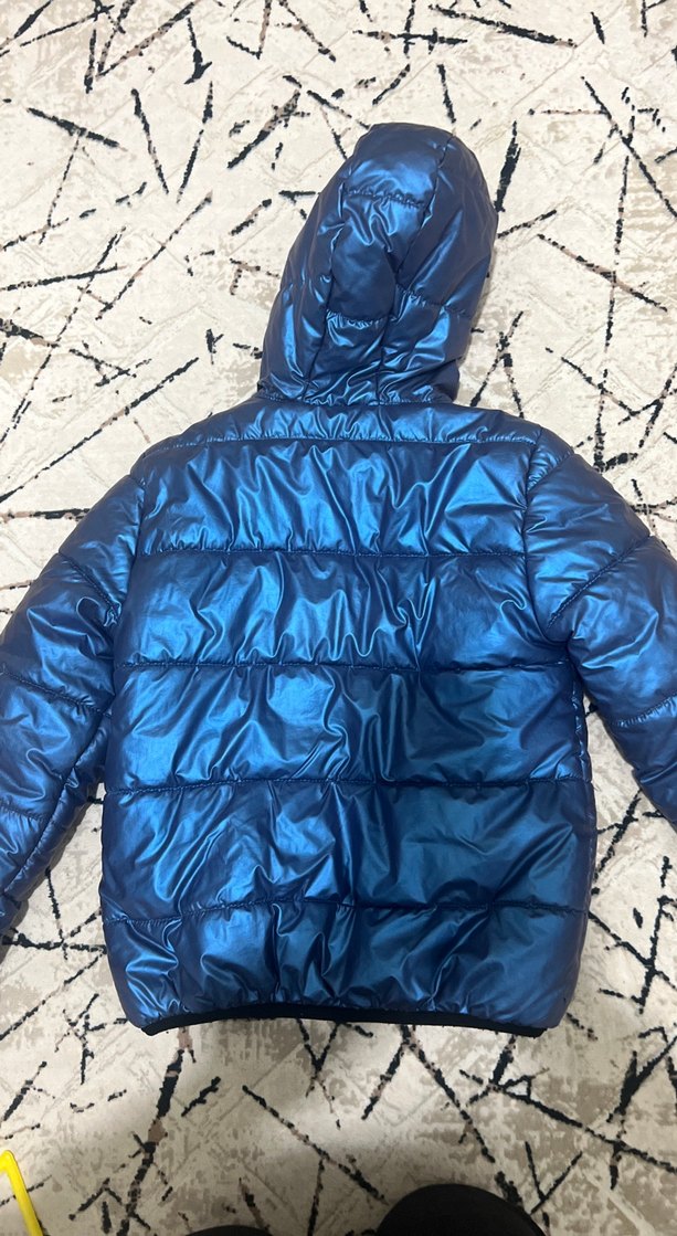 Erkek Çocuk Lacivert Kapüşonlu Mont - Görsel 3