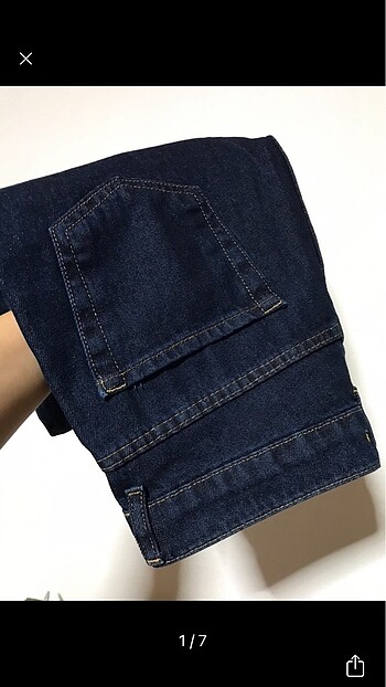 Lacivert mom jean