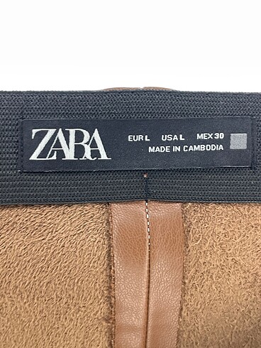 l Beden kahverengi Renk Zara Düz Kesim %70 İndirimli.