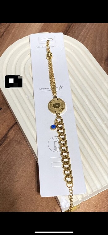 Diğer Yalancı çeyrekli kararmaz Çelik bileklik