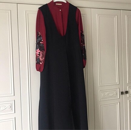 Siyah yelek&Bordo gömlek