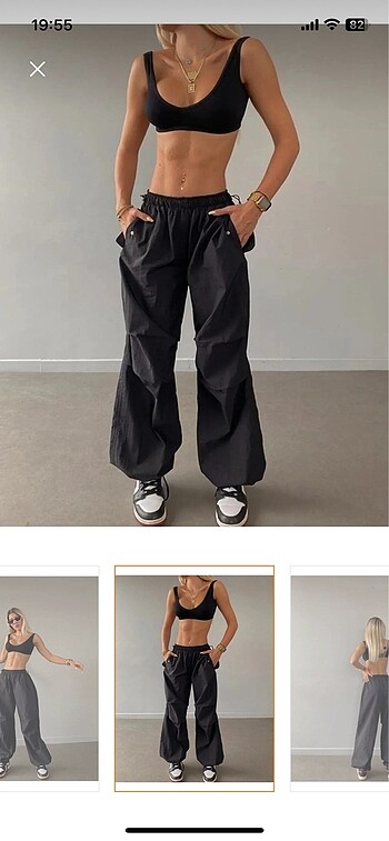 Bershka paraşüt pantolon