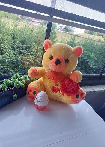 Renkli Sarı Peluş Ayıcık
