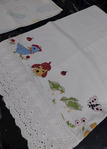 Nakışlı Çocuk Uyku Tekstili Renkli Desen - Görsel 5