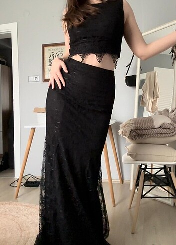 Abiye güpür takım - Görsel 4