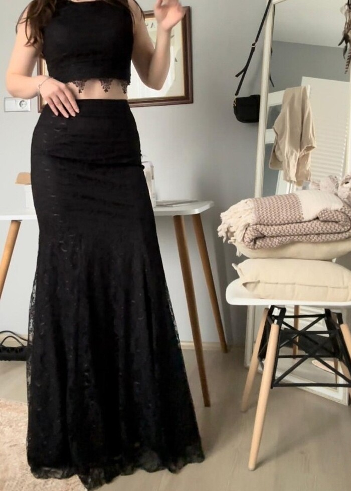 Abiye güpür takım - Görsel 3