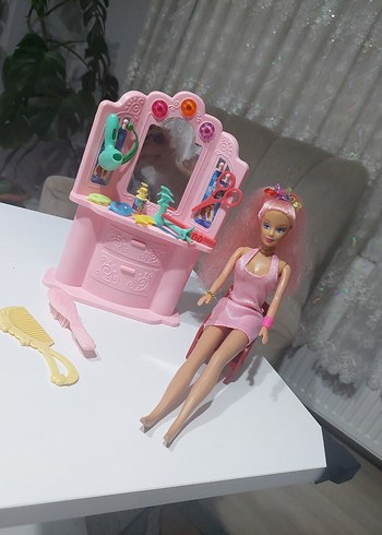 Beden Pastel Pembe Makyaj ve Kuaför Seti Bebek