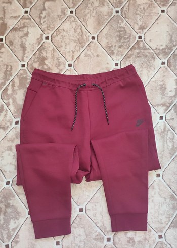 Nike Tech Fleece XL Bordo eşofman altı - Görsel 5