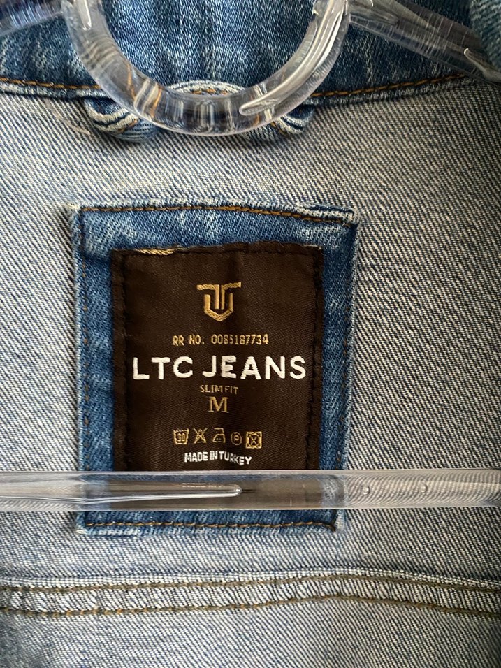 Düğmeli Mavi Erkek Denim Ceket - Görsel 3