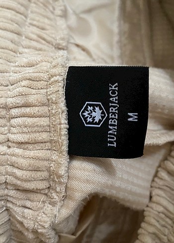 Bej Keten Pilili Rahat Kesim Unisex Pantolon - Görsel 4