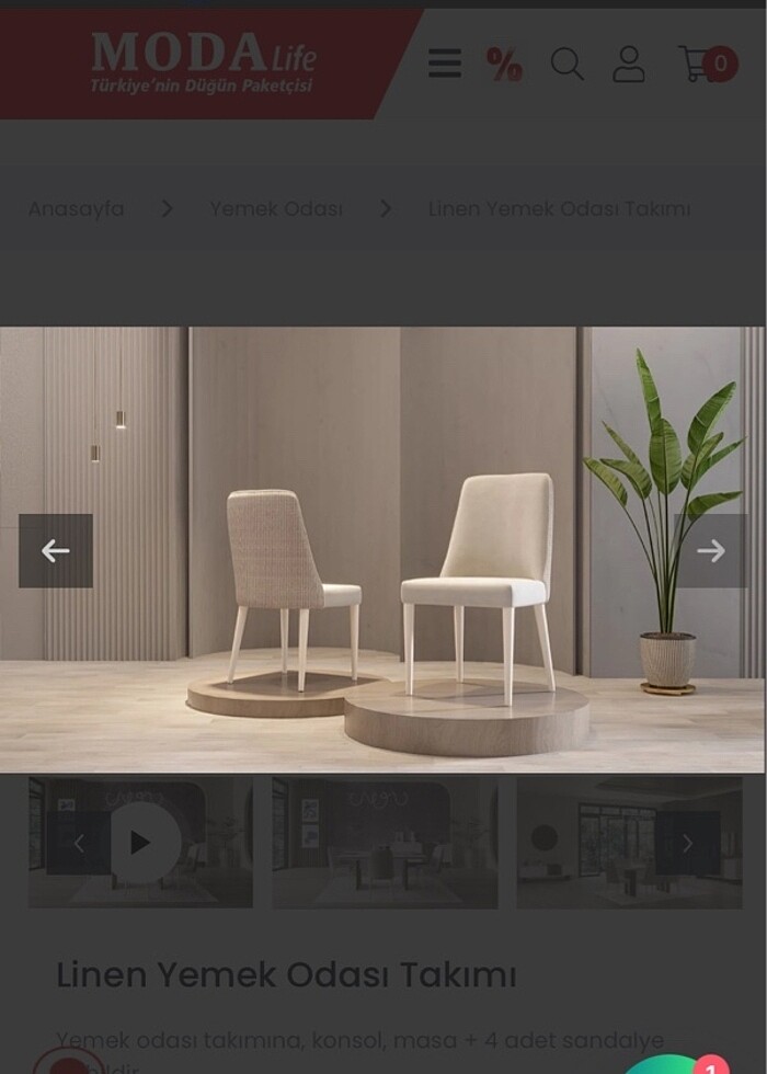 Modalife linen yemek masası - Görsel 4