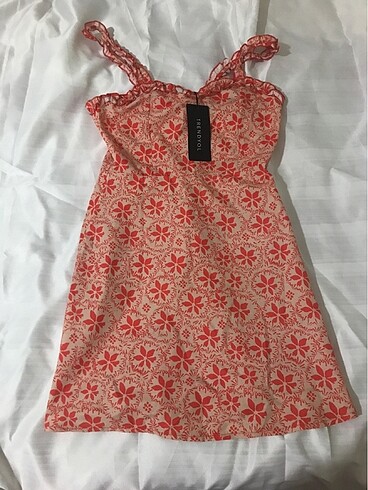 Çiçekli mini elbise