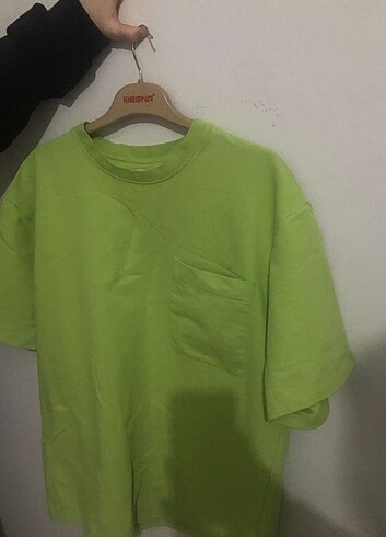 m Beden yeşil Renk T shirt