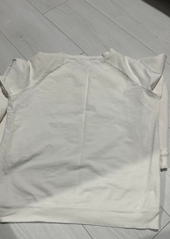 Beyaz Baskılı Kadın Sweatshirt - Görsel 3