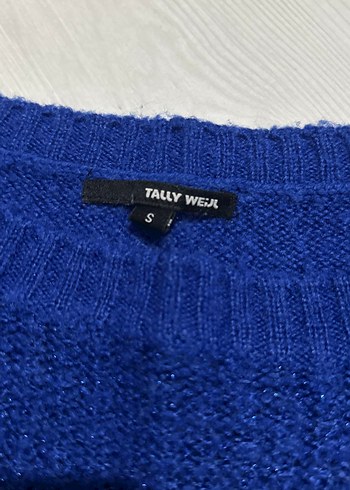 Kadın Koyu Mavi Kısa Triko Kazak - Görsel 3