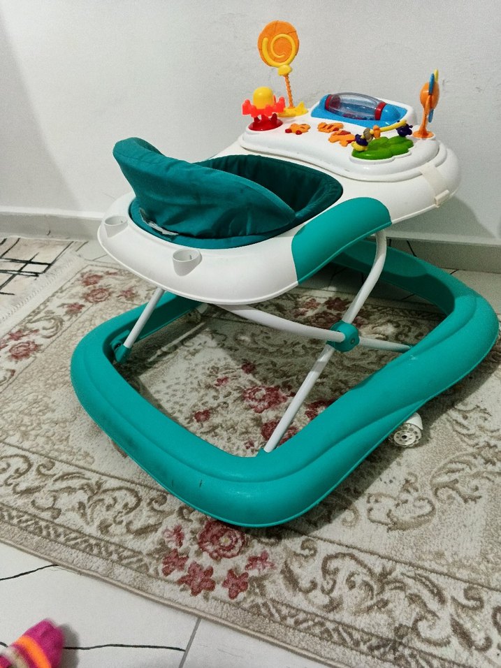 Renkli Turkuaz Bebek Yürüteci - Görsel 4