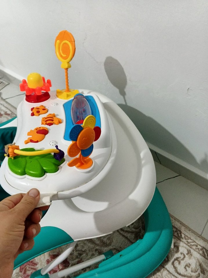 Renkli Turkuaz Bebek Yürüteci - Görsel 3