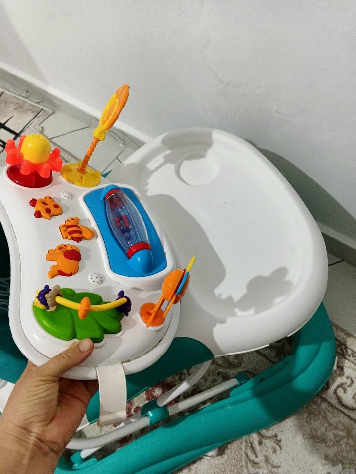 Renkli Turkuaz Bebek Yürüteci - Görsel 2