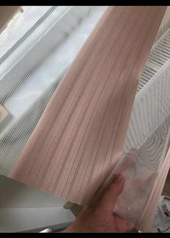 Bej Çizgili Modern Klasik Stor Perde - Görsel 2