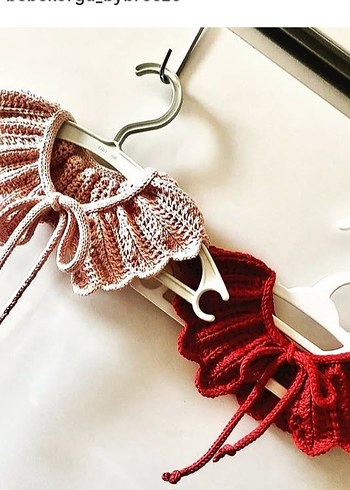 Pembe Örgü Bebek yaka - Görsel 2