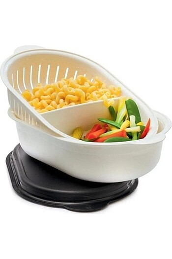 Tupperware kristalin süzgeçli oval