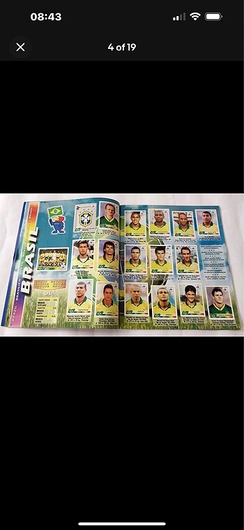  Beden Renk 1998 panini worl cup reprint albüm ful