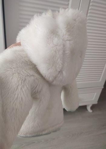 Beyaz Kürklü Erkek Çocuk Kabanı - Görsel 4