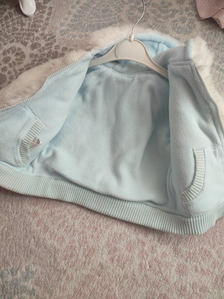 Beyaz Kürklü Erkek Çocuk Kabanı - Görsel 3