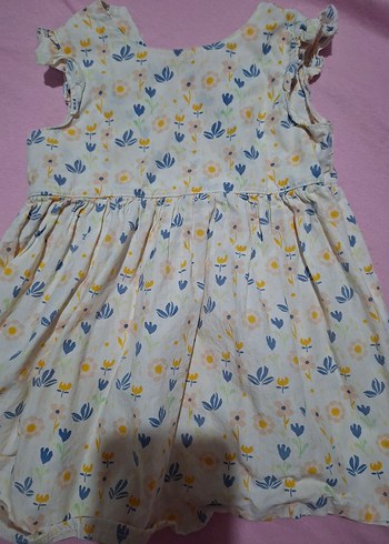 LC Waikiki Kız Çocuk Beyaz Çiçek Desenli Elbise