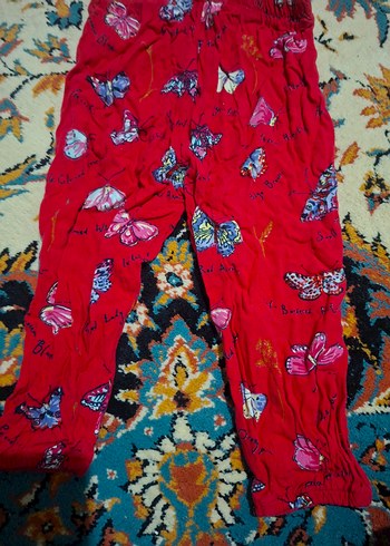 Kız Çocuk Renkli Kelebekli Salaş Tayt - Görsel 3