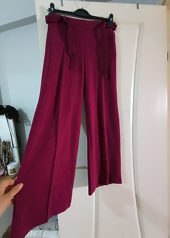 42 Beden bordo Renk salaş pantolon