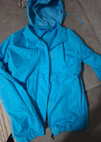 Mavi Kapüşonlu Rüzgarlık - Görsel 6