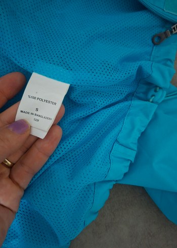 Mavi Kapüşonlu Rüzgarlık - Görsel 8