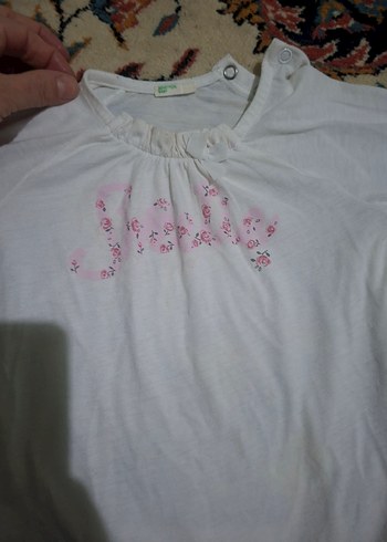 Beyaz Uzun Kollu Kız Tişörtü - Görsel 3