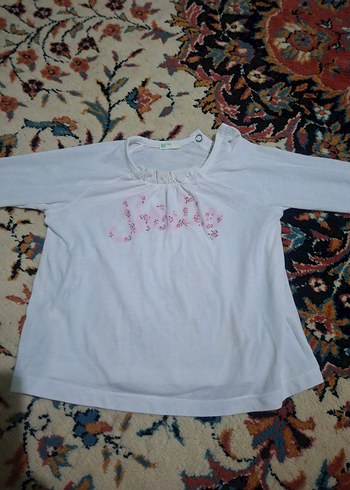 Beyaz Uzun Kollu Kız Tişörtü - Görsel 4