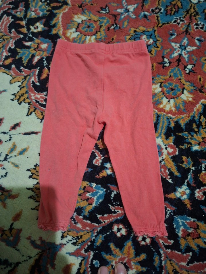 Pembe Pamuklu Kız Çocuk Rahat Tayt - Görsel 2