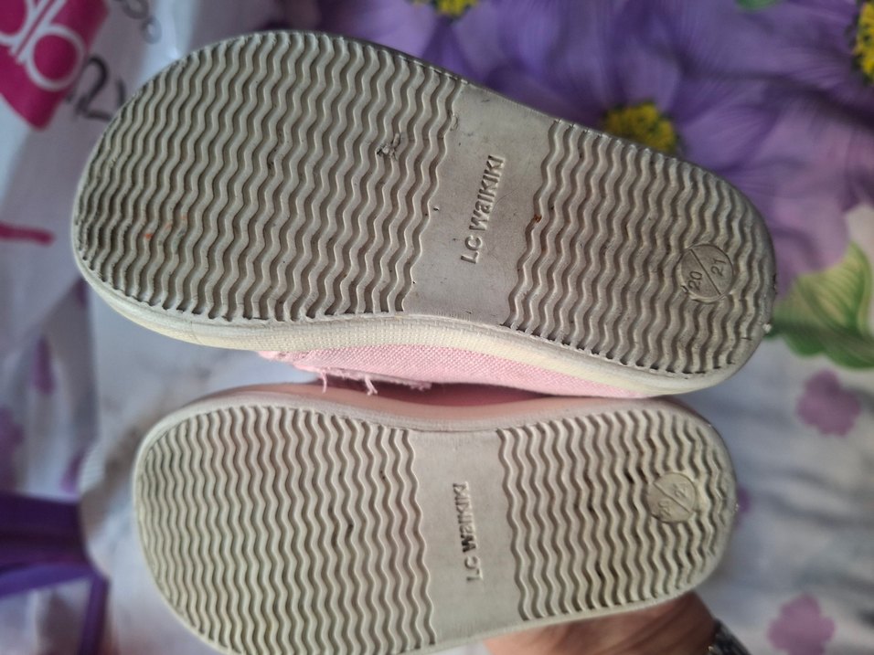 Kız Çocuk Pembe Cırt Cırtlı Spor Ayakkabı - Görsel 3