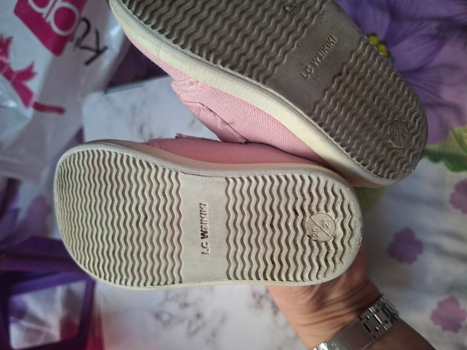 Kız Çocuk Pembe Cırt Cırtlı Spor Ayakkabı - Görsel 2