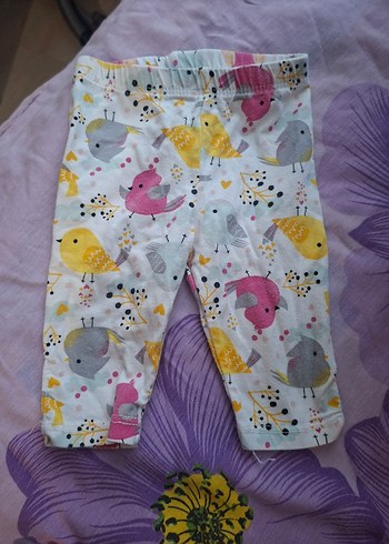 Kız Çocuk Baskılı Düğmeli Tayt - Görsel 10