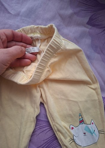 Kız Çocuk Baskılı Düğmeli Tayt - Görsel 8