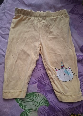 Kız Çocuk Baskılı Düğmeli Tayt - Görsel 7