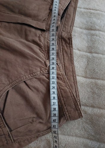 Bej Süet Salaş Kadın Pantolon - Görsel 6