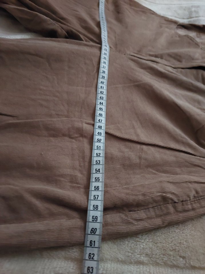 Bej Süet Salaş Kadın Pantolon - Görsel 4